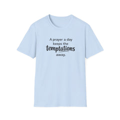 Prayer Keeps Temptations Away T-Shirt — Christian Faith Inspirational Tee
