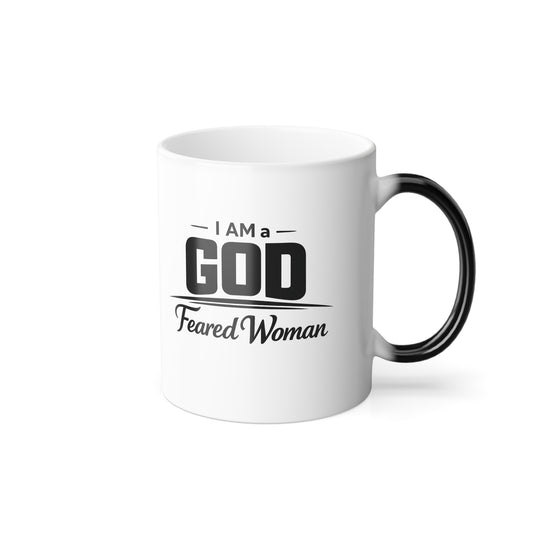 Color-Changing Mug – “GOD Fearless Woman” 11oz