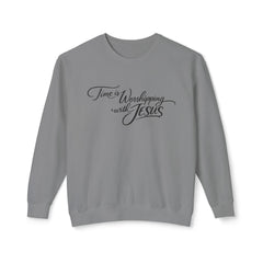 Worshiping with Jesus Crewneck Sweatshirt — Christian Faith Scripture Sweatshirt