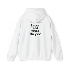 His Love Never Fails Hoodie — Christian Inspirational Pullover (Know Not What They Do)