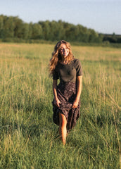 Essential Ribbed Half Sleeve Tee