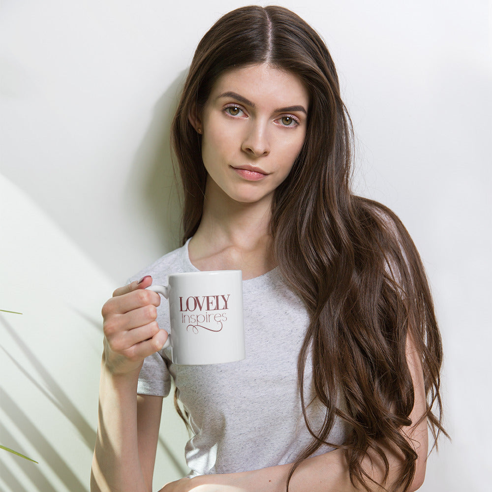 Lovely Inspires - White glossy mug