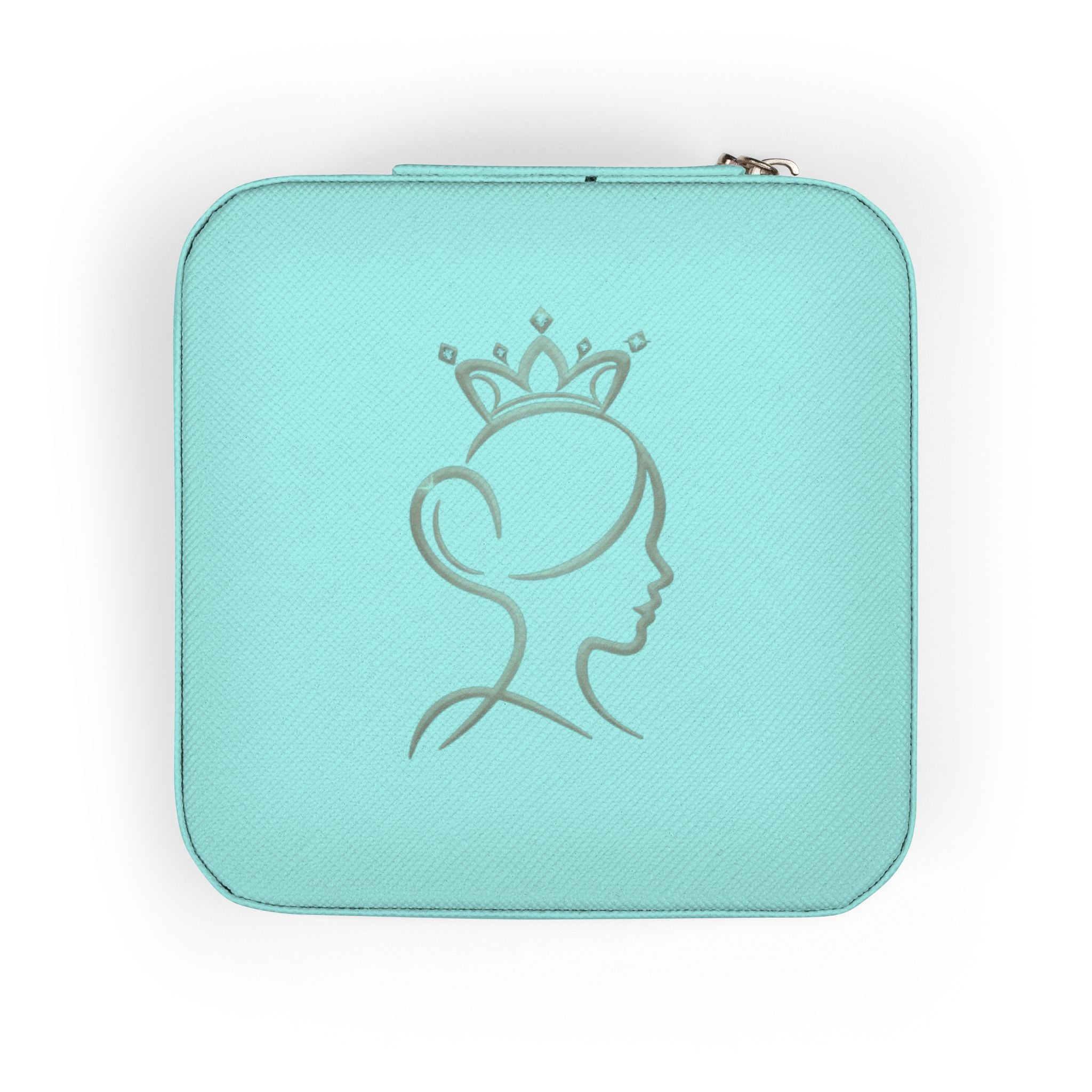 Compact Princess Jewelry Travel Case – Portable Ring & Earring Organizer