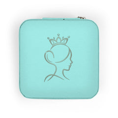 Compact Princess Jewelry Travel Case – Portable Ring & Earring Organizer