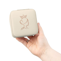 Compact Princess Jewelry Travel Case – Portable Ring & Earring Organizer