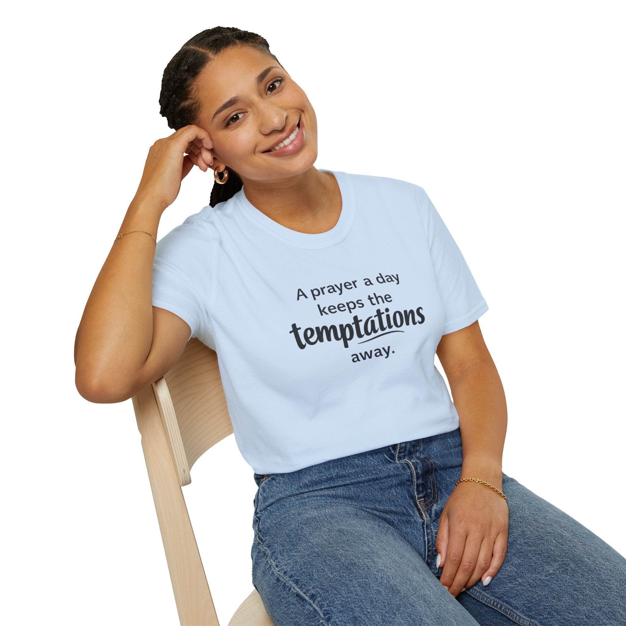 Prayer Keeps Temptations Away T-Shirt — Christian Faith Inspirational Tee