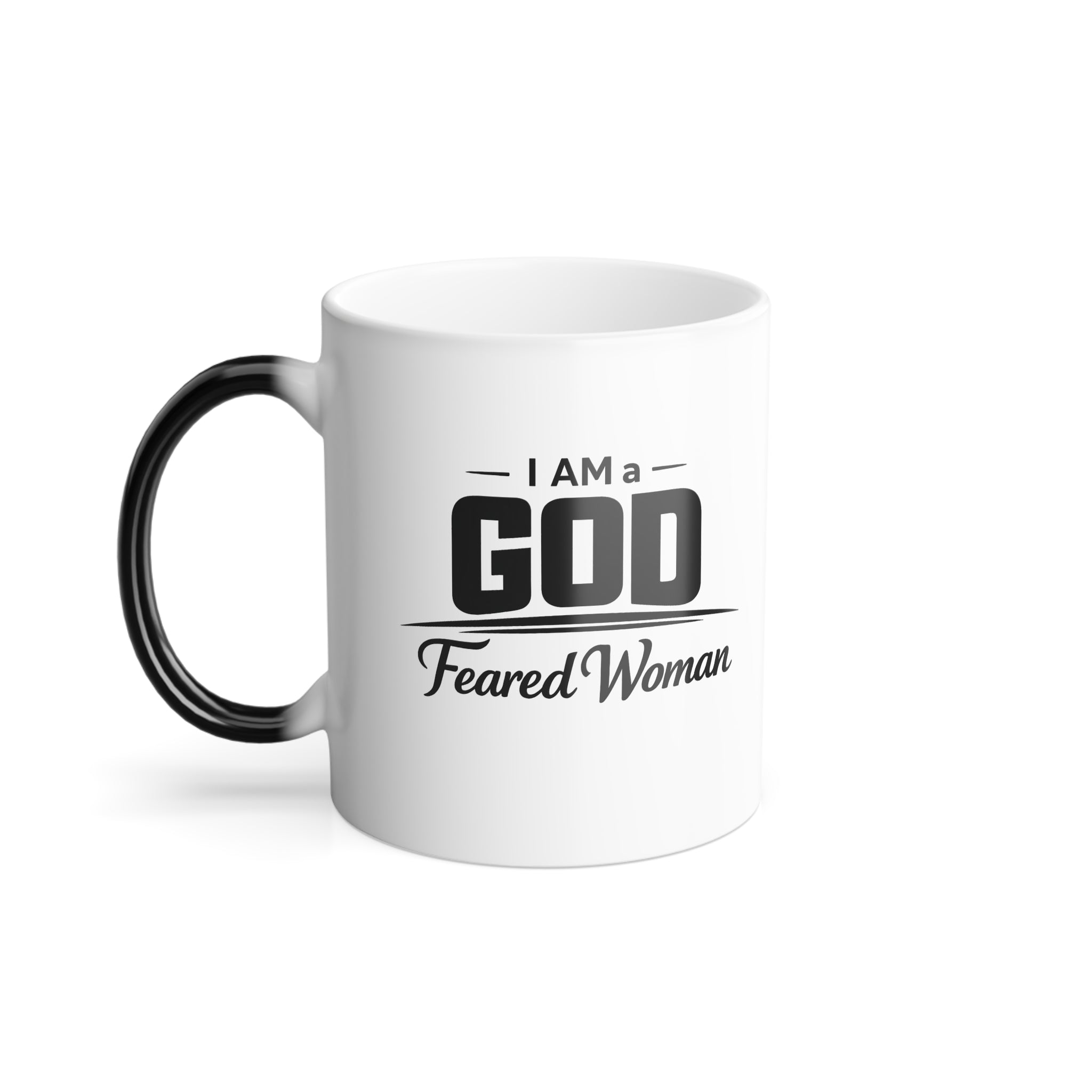 Color-Changing Mug – “GOD Fearless Woman” 11oz