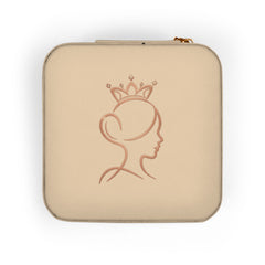 Compact Princess Jewelry Travel Case – Portable Ring & Earring Organizer