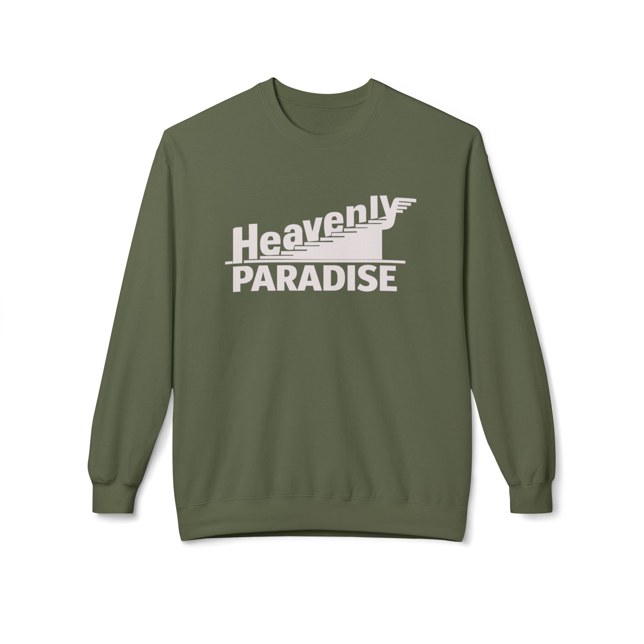 Heavenly Paradise Crewneck Sweatshirt - Vintage Flight Graphic