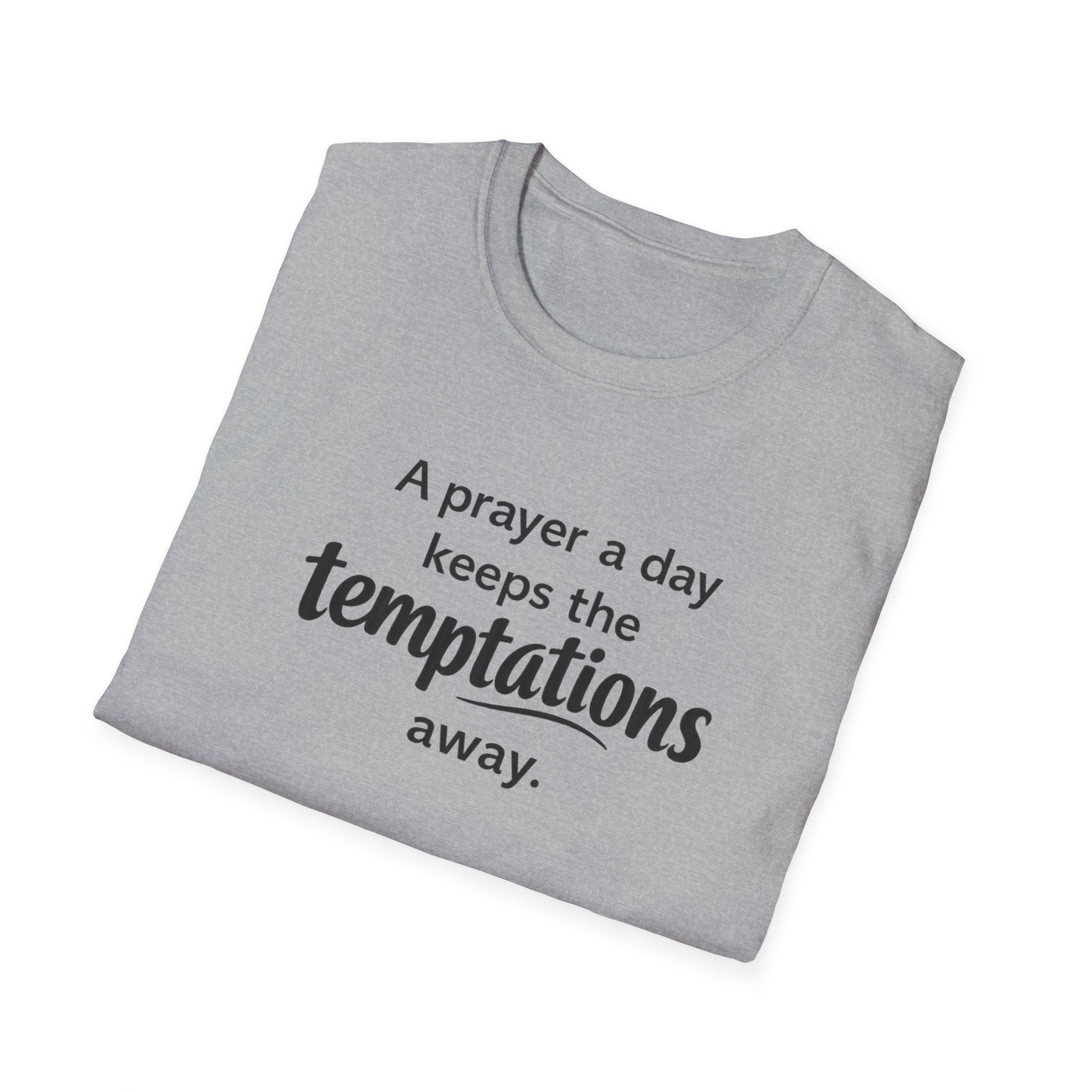 Prayer Keeps Temptations Away T-Shirt — Christian Faith Inspirational Tee