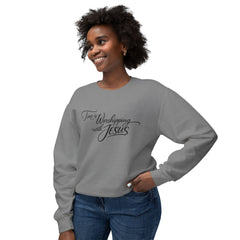 Worshiping with Jesus Crewneck Sweatshirt — Christian Faith Scripture Sweatshirt