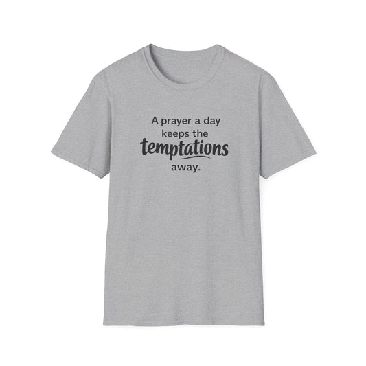 Prayer Keeps Temptations Away T-Shirt — Christian Faith Inspirational Tee