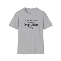 Prayer Keeps Temptations Away T-Shirt — Christian Faith Inspirational Tee