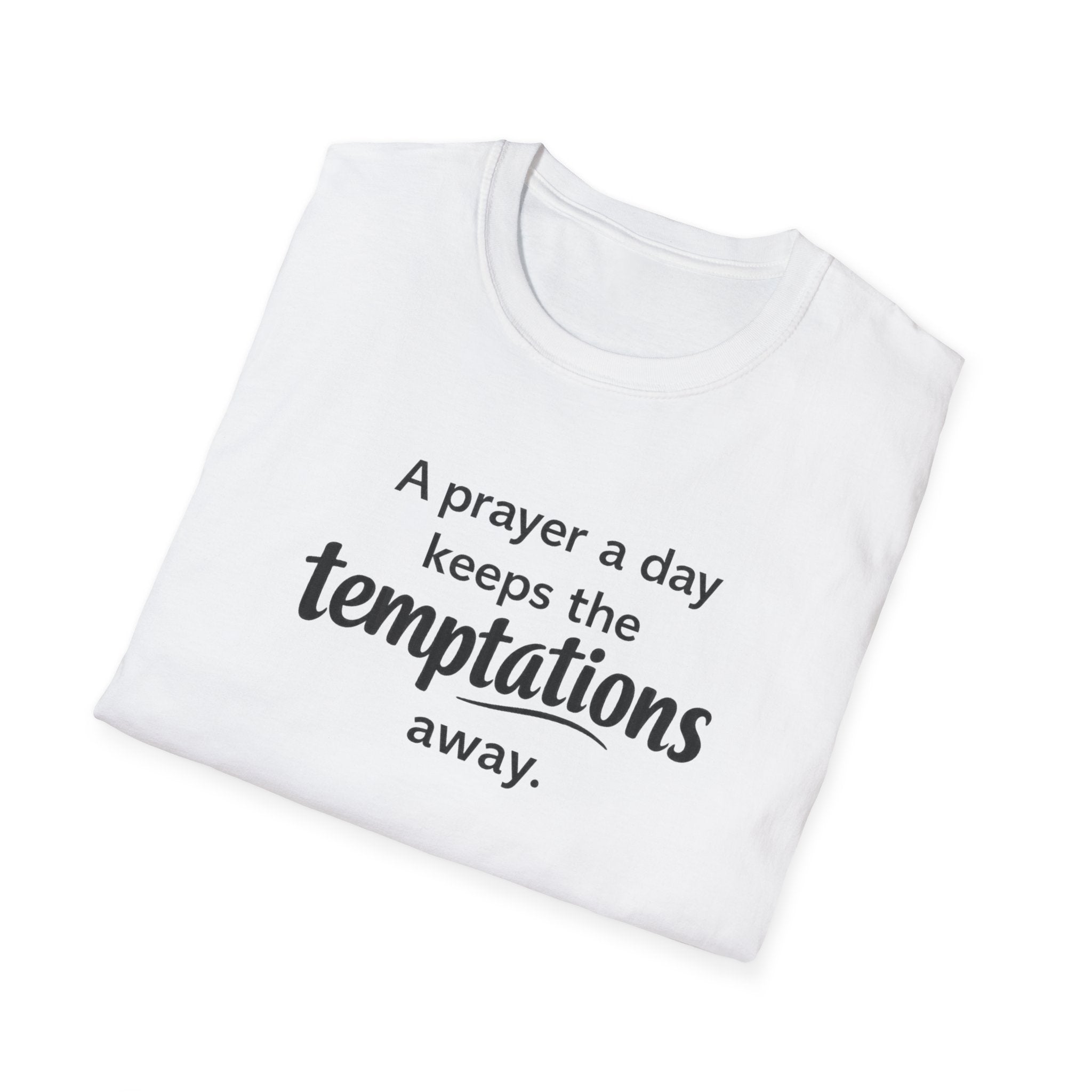 Prayer Keeps Temptations Away T-Shirt — Christian Faith Inspirational Tee
