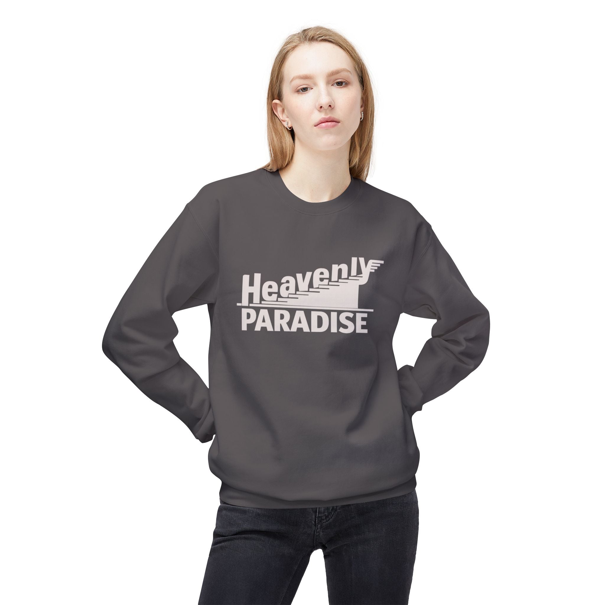 Heavenly Paradise Crewneck Sweatshirt - Vintage Flight Graphic