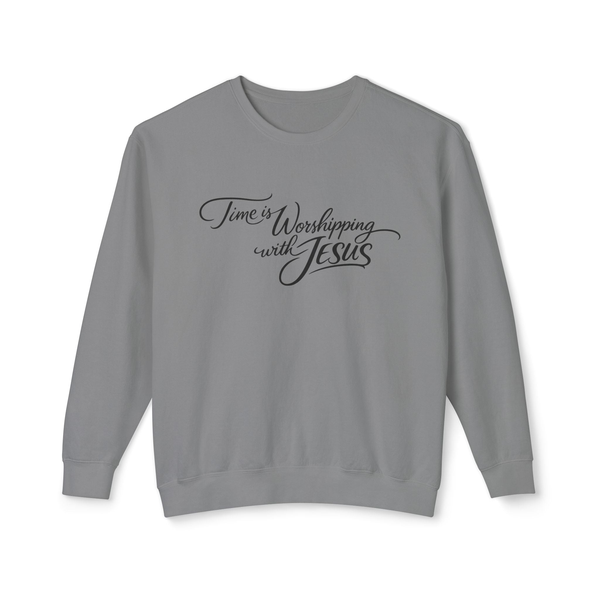 Worshiping with Jesus Crewneck Sweatshirt — Christian Faith Scripture Sweatshirt