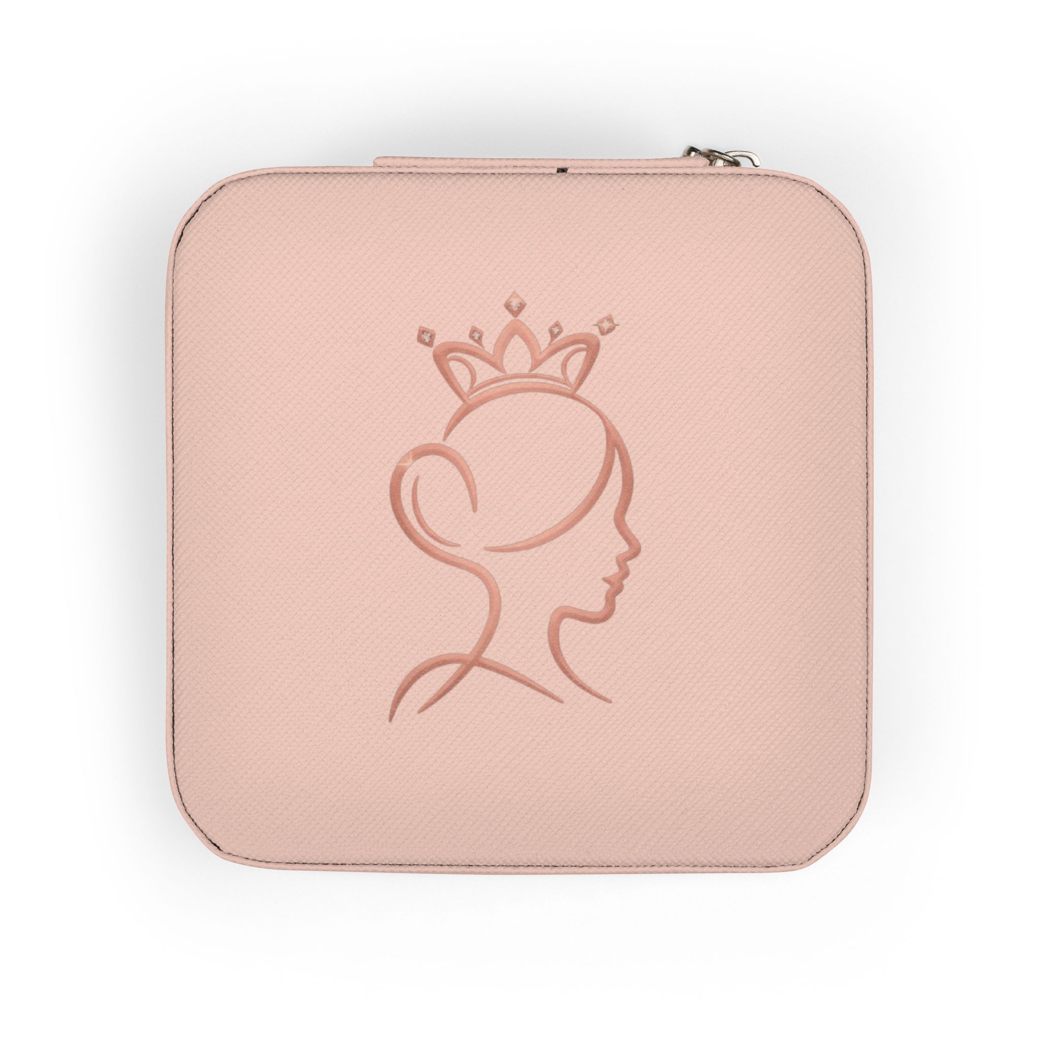 Compact Princess Jewelry Travel Case – Portable Ring & Earring Organizer