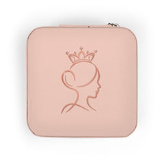 Compact Princess Jewelry Travel Case – Portable Ring & Earring Organizer