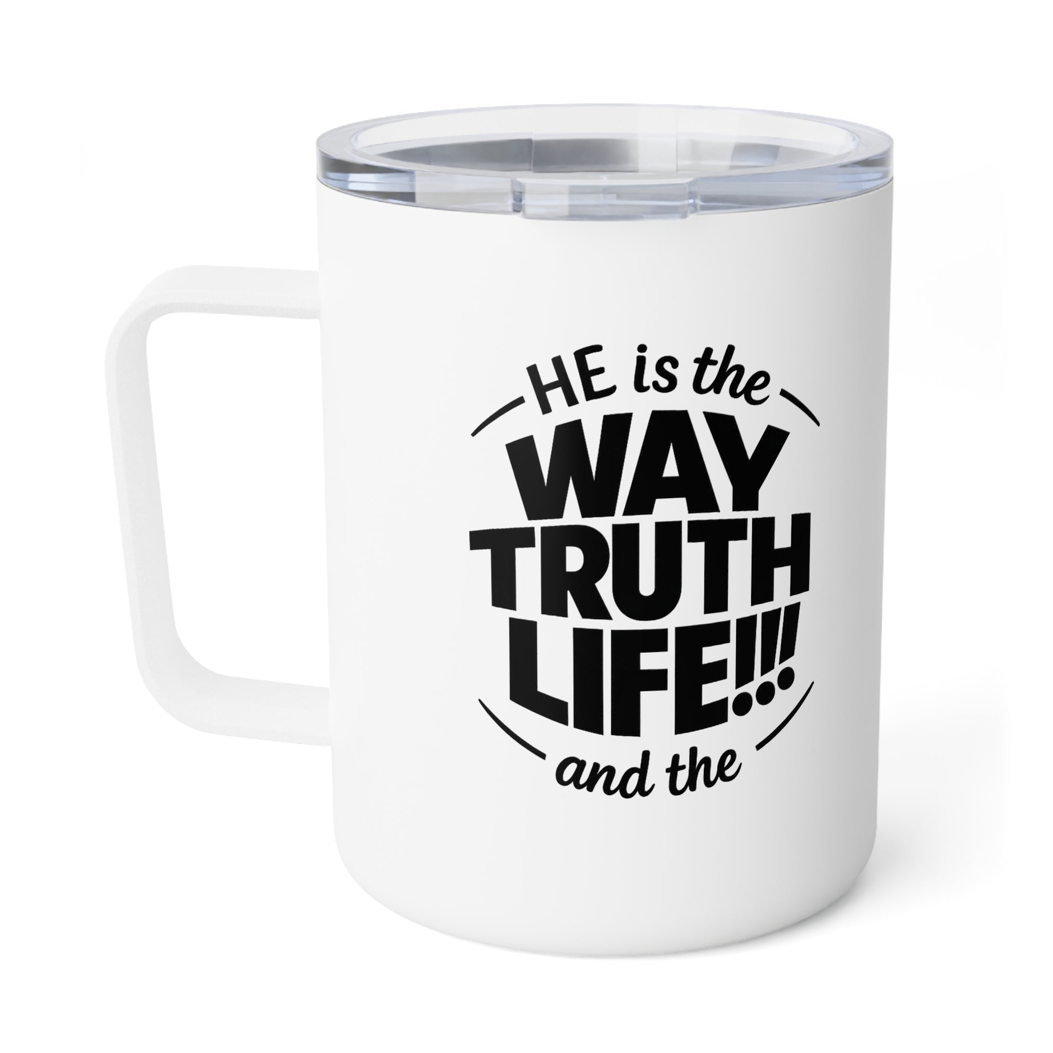 10oz Insulated Coffee Mug — "Hey, Who Trashed My Life?" Novelty Travel Mug