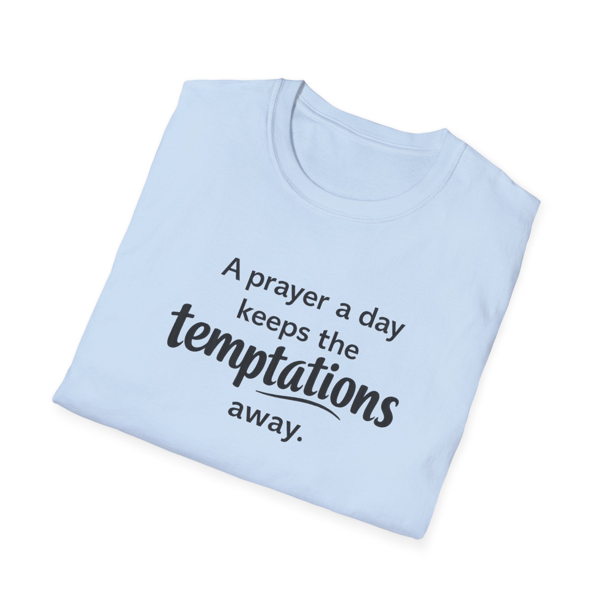 Prayer Keeps Temptations Away T-Shirt — Christian Faith Inspirational Tee