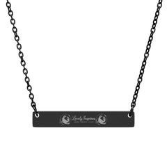 Engraved "Love Yourself" Horizontal Bar Necklace