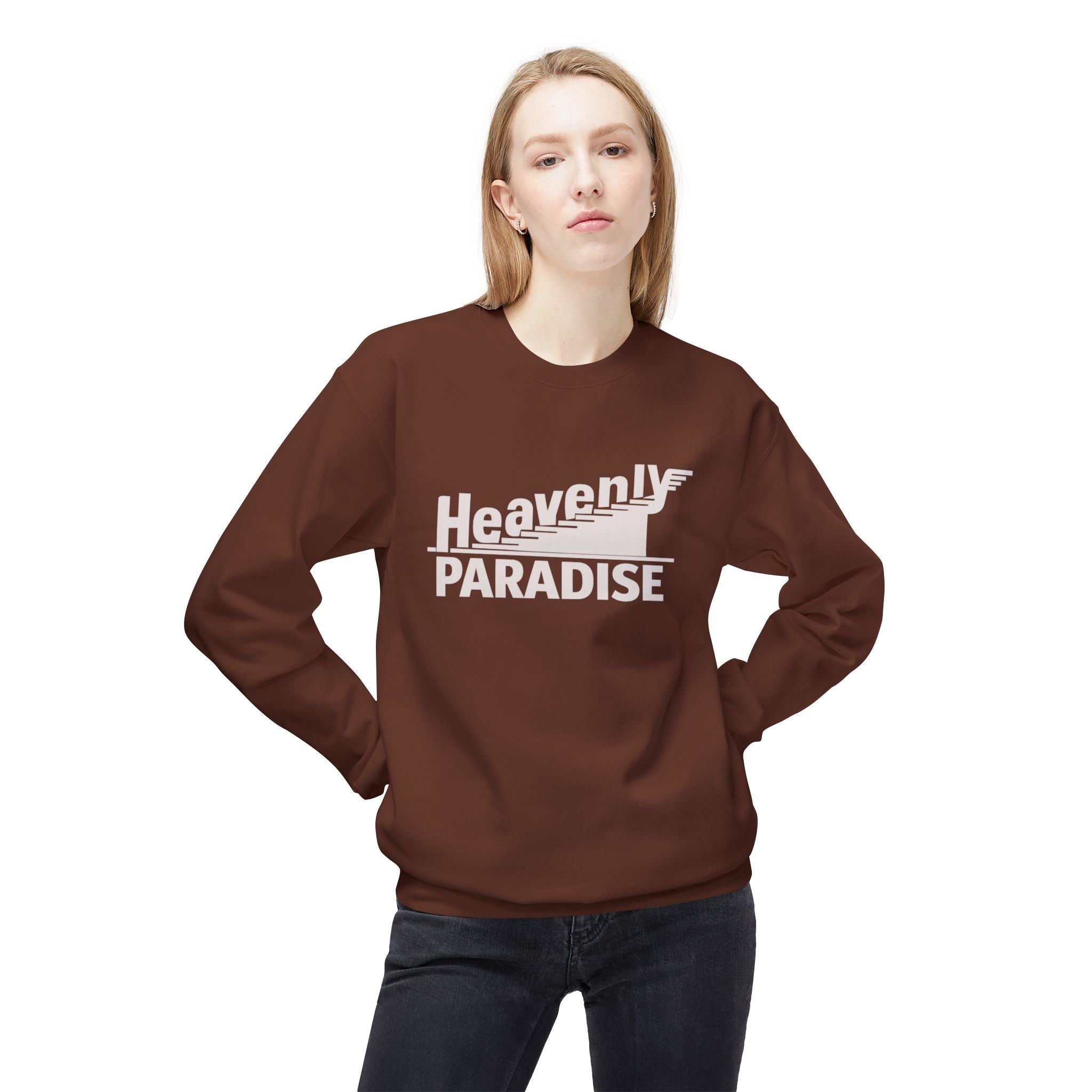 Heavenly Paradise Crewneck Sweatshirt - Vintage Flight Graphic