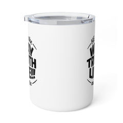 10oz Insulated Coffee Mug — "Hey, Who Trashed My Life?" Novelty Travel Mug