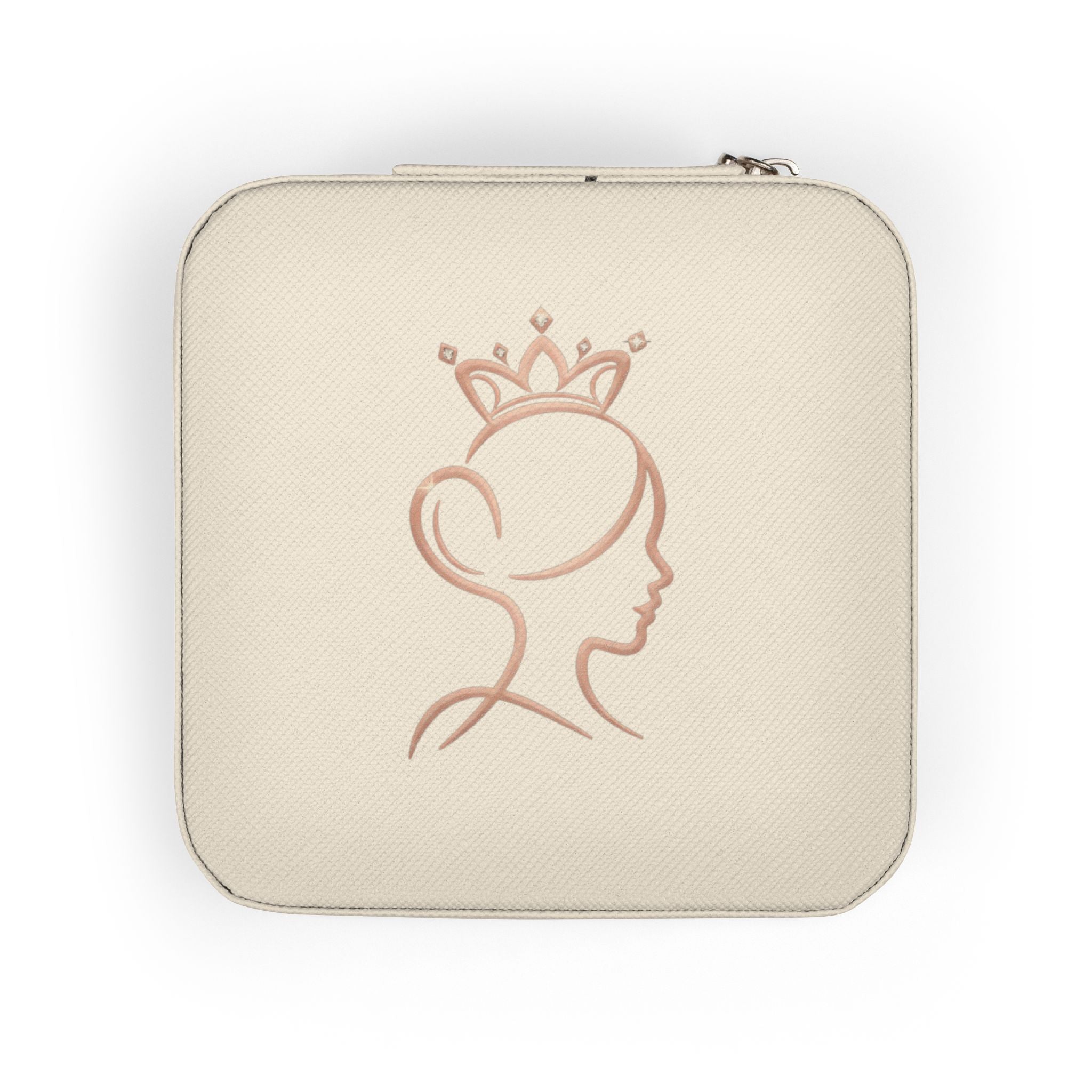 Compact Princess Jewelry Travel Case – Portable Ring & Earring Organizer