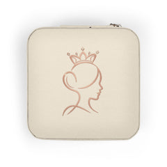 Compact Princess Jewelry Travel Case – Portable Ring & Earring Organizer