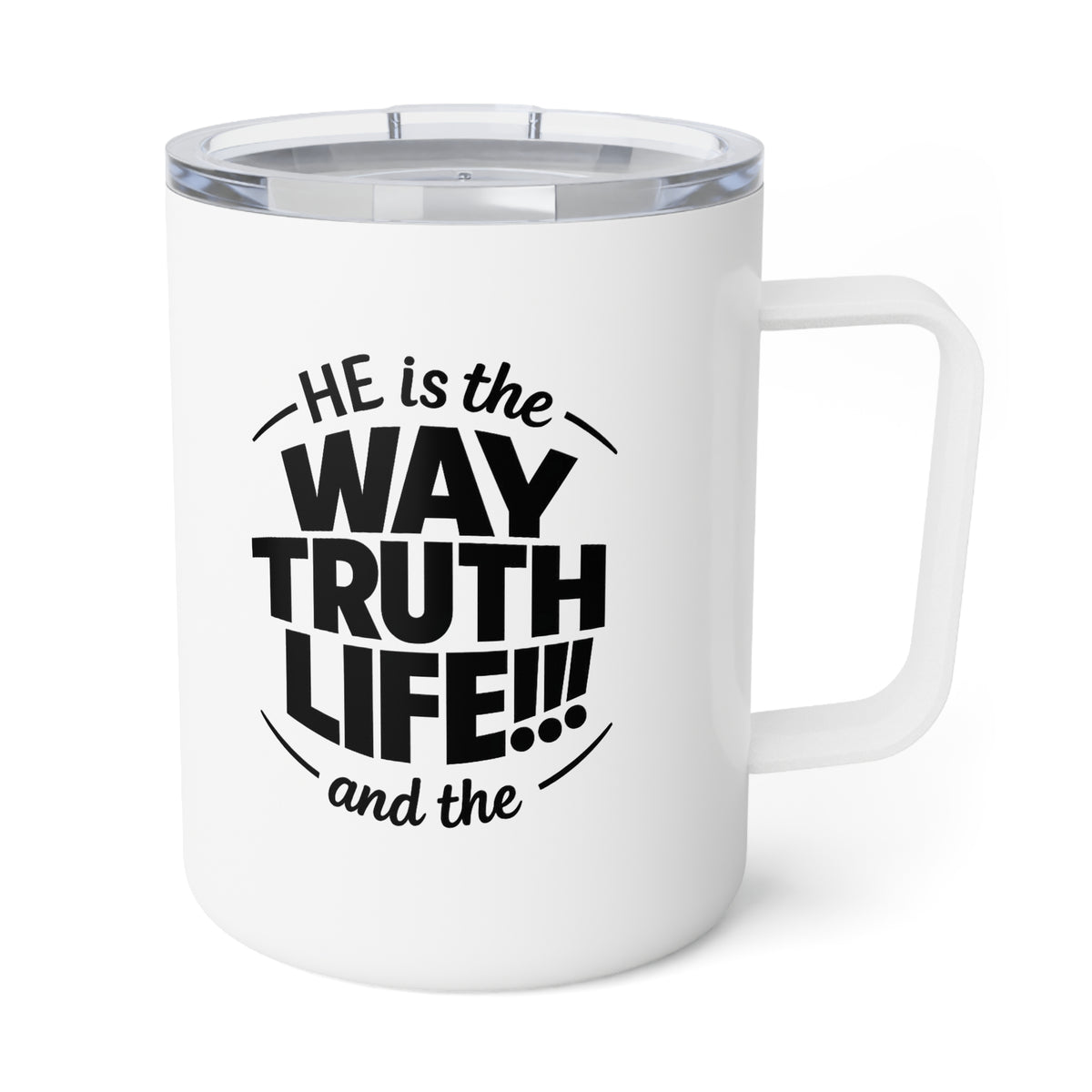 10oz Insulated Coffee Mug — "Hey, Who Trashed My Life?" Novelty Travel Mug